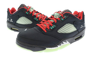 ナイキ NIKE ×CLOT クロット AIR JORDAN 5 RETRO LOW SP Jade エアジョーダン 5 ロー ジェイド スニーカー DM4640-036 28 黒 ブラック ▲