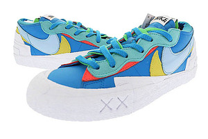 ナイキ NIKE ×KAWS カウズ ×SACAI サカイ BLAZER LOW Neptune Blue ブレーザー ロー ネプチューンブルー DM7901-400 27.5 青 ブルー ▲●