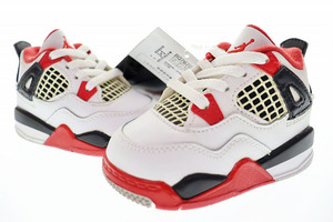 JORDAN 4 RETRO TD "FIRE RED"（2020） BQ7670-160 （ホワイト/ブラック/テックグレー/ファイヤーレッド）