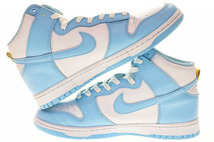 ナイキ NIKE DUNK HIGH RETRO BLUE CHILL WHITE 28.5cm DD1399-401 ダンク ハイ レトロ ブルー チル ホワイト 【ブランド古着ベクトル】240_画像3