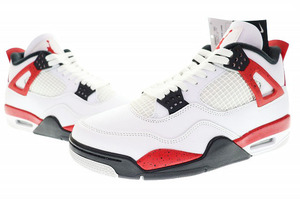 未使用品 ナイキ NIKE AIR JORDAN 4 RETRO RED CEMENT 2023 27.5cm DH6927-161 エア ジョーダン IV レトロ レッド セメント 240319