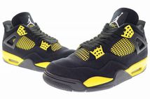 ナイキ NIKE AIR JORDAN 4 RETRO THUNDER 2023 29cm DH6927-017 エア ジョーダン IV レトロ サンダー ブラック 【ブランド古着ベクトル】24_画像1