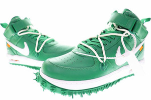 ナイキ NIKE AIR FORCE 1 MID SP LTHR OFF-WHITE 2022 27cm PINE GREEN DR0500-300 エア フォース I ミッド スペシャル オフホワイト 24032