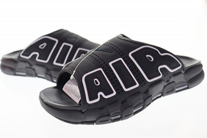 ナイキ NIKE AIR MORE UPTEMPO SLIDE BLACK 28cm DV2132-001 エア モア アップテンポ スライド ブラック 【ブランド古着ベクトル】240324