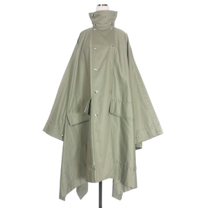 ru mail LEMAIRE 21SS double breast over coat poncho OS gray W211 CO267 LF561 lady's 