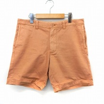 DENIME＆CO パンツ ハーフ 膝丈 ジップフライ ポケット シンプル M ピンク /ST34 レディース_画像1