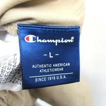 チャンピオン CHAMPION チノパンツ ハーフ ゆるパン コットン ワンポイント ロゴ L ベージュ /KT28 メンズ_画像3