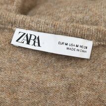 ザラ ZARA リボン刺繍ニット セーター 長袖 Vネック パール USAM モカ /DO ■OS レディース_画像3