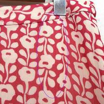 マークバイマークジェイコブス MARC by MARC JACOBS 国内正規品 台形 スカート ティアード ミニ 花柄 シルク 絹 2 赤 /HT35 レディース_画像4