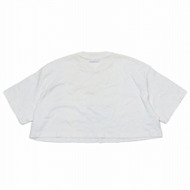 プラダ PRADA CROPPED JERSEY TEE オーバーサイズ Tシャツ 半袖 ショート丈 クルーネック カットソー S 白 3560A-S212/1YBA2 レディース_画像2