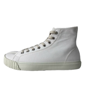 未使用品 メゾンマルジェラ 22 Maison Margiela 22 タビ スニーカー キャンバス Sneakers S057-MM MALE SHOES AVP 43 白 ホワイト S37WS057