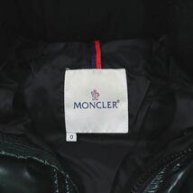 モンクレール MONCLER ダウン ジャケット ブルゾン フード デカワッペン 45308/50/68950 アウター グリーン 0 メンズ▲C1_画像5