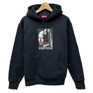 シュプリーム SUPREME 20AW Pearl Hooded Sweatshirt フェルメール プリント パーカー フーディー S ブラック 黒 メンズ