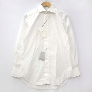 未使用品 トゥモローランド TOMORROWLAND PILGRIM ピルグリム ワイドスプレッドカラーシャツ ホワイト 39 メンズ