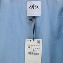 未使用品 ザラ ZARA ショートテーラードジャケット 1B 総裏地 M ライトブルー /ES ■OS レディース_画像3