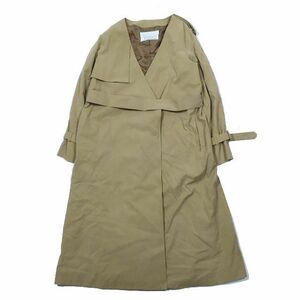 te Sand mode Dessin de mode no color trench coat long height belt 5DCT-02OR long sleeve outer Brown 1 lady's 