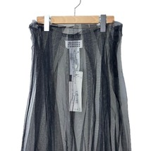 未使用品 メゾンマルジェラ 1 Maison Margiela 1 22SS シースルー ロング スカート Skirts S051-MM FEMALE RTW AVP 38 黒 ブラック S51MA04_画像3