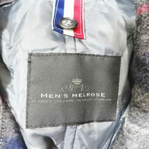 メンズメルローズ MEN'S MELROSE チェック柄 ピーコート ダブルブレスト ライナー付き アウター ミドル マルチカラー 5 メンズ_画像5