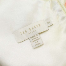 テッドベーカー TED BAKER 花柄 ワンピース ノースリーブ ロング ミモレ丈 2 オフホワイト マルチカラー /MI ■OS レディース_画像3