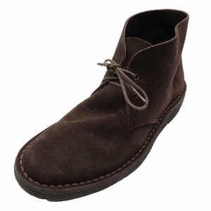  Beams efBEAMS F suede chukka boots shoes crepe sole dark brown size 5.5 men's YBA2