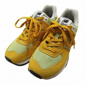 ニューバランス NEW BALANCE ML574SSJ スニーカー ランニングシューズ スエード/メッシュアッパー イエロー サイズ26.5cm メンズ ▲C2の画像2