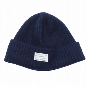 美品 ビズビム VISVIM ニットキャップ KNIT BEANIE WOOL ニット帽 ビーニー ウール 0114203003016 ダークネイビー メンズ