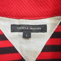 トミーヒルフィガー TOMMY HILFIGER ダブルブレスト ジャケット 金ボタン ブルゾン ピーコート コットン L 赤 レッド レディース♪３※_画像6