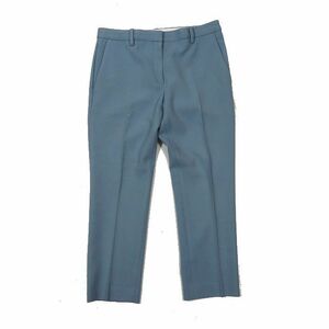 セオリー theory BISTRETCH PANTS テーパード スリム クロップドパンツ ジップフライ ライトブルー 6 レディース