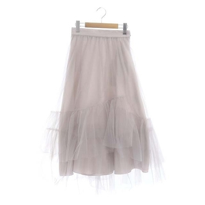  unused goods Snidel snidel 23AWtia-dochu-ru skirt long 0 gray /HK #OS lady's 