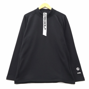 CPG GOLF シーピージーゴルフ 2109-22207 Power grid half zip midler パワーグリッド ハーフジップ ミドラー ゴルフウェア 3(L) ブラック