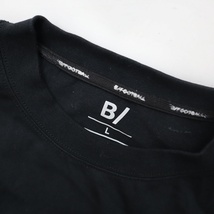 B/ ビースラッシュ FOOTBALL BACK LOGO S/S TEE フットボール バックロゴ Tシャツ カットソー L ブラック_画像3