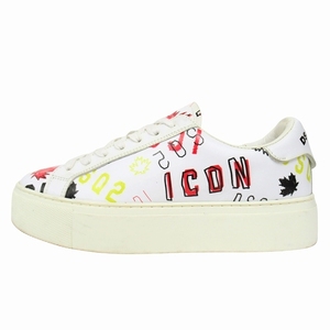 20SS ディースクエアード DSQUARED2 New Tennis Sneakers ニュー テニス スニーカー シューズ 靴 ローカット レザー ICON サイズ35