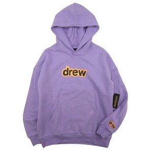 未使用品 ドリューハウス drew house Secret Hoodie シークレット フーディー ロゴ パーカー 裏起毛 トレーナー プルオーバー M ラベンダー