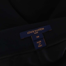 ルイヴィトン LOUIS VUITTON 22AW ジップアップ スカート ロング フレア 38 黒 ブラック /HK ■OS レディース_画像3