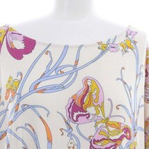 エミリオプッチ EMILIO PUCCI バタフライ ドルマンカットソー 半袖 プルオーバー I38 マルチカラー /DF ■OS レディース_画像4