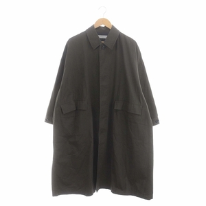 セット SETTO LEAF COAT ステンカラーコート ロング M ダークカーキ /MI ■OS ■SH メンズ