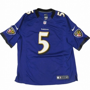  Nike NIKE NFL Ray bnz5 FLACCO футбол игра рубашка большой размер фиолетовый лиловый размер XL 468913-570 мужской 