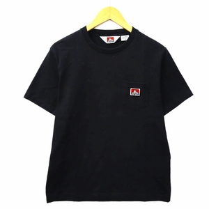 ベンデイビス BEN DAVIS クルーネック 半袖 ポケット Tシャツ カットソー M BLACK(ブラック) メンズ