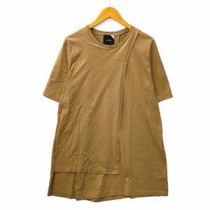 エイトン ATON suvin60/2 レイヤード Tシャツ 半袖 カットソー 02(M) BEIGE(ベージュ) レディース