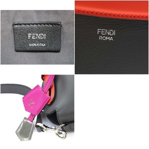 フェンディ FENDI バイザウェイ ミディアム ハンドバッグ ショルダーバッグ 2way 斜め掛け レザー グレー 8BL124 /YO18 ■OH レディースの画像3