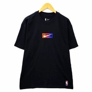 未使用品 NIKE×KITH×NBA ナイキ×キス×エヌビーエー DA1626-010 クルーネック ボックスロゴロゴ スウッシュ 半袖 Tシャツ M