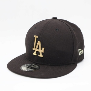 ニューエラ NEW ERA 59FIFTY LA ロサンゼルス・ドジャース ロゴ金具 ベースボールキャップ ウール キャップ 帽子 7 3/8(58.7cm) ブラック/