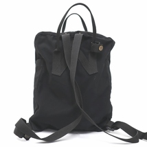 FJALLRAVEN KANKEN フェールラーベン 2WAY ロゴワッペン リュックサック トートバッグ 鞄 ブラック_画像3