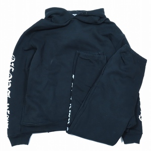 アスクユアセルフ ASKYURSELF × BLVCK DOPE スウェット セットアップ ジャージ パーカー プルオーバー ジョガーパンツ ロゴ XL/L 黒