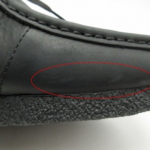 2022年製 クラークス clarks SHACRE BOOT シェイカー ブーツ レザー クレープソール モカシン シューズ 革靴 26cm 黒 ブラック 26159440の画像8