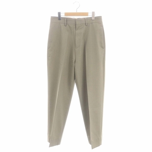 アプレッセ APRESSE 23SS Covert Cloth Trousers パンツ テーパード センタープレス ジッパーフライ ウール モヘヤ混 1 ベージュ /DO ■OS