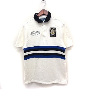  Polo bai Ralph Lauren Polo by Ralph Lauren внутренний стандартный товар рубашка-поло короткий рукав нашивка Logo вышивка M "теплый" белый белый /FT25 мужской 