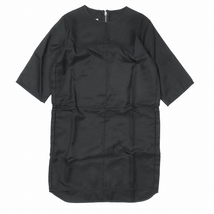 美品 15SS エムエムシックス メゾンマルジェラ MM6 Maison Margiela メッシュジャガード 総柄 ワンピース 7分袖 ハーフ丈 黒 ブラック_画像1