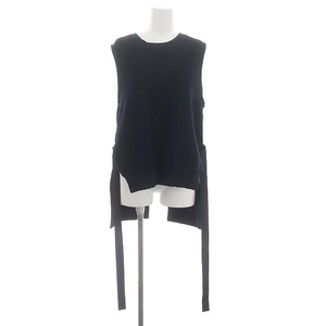  Adore ADORE back slit knitted the best pull over 38 navy blue navy /HK #OS lady's 