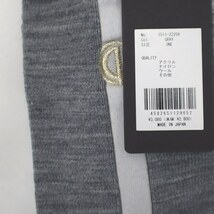 未使用品 CPG GOLF シーピージーゴルフ 1511-22204 KNEE-HIGH SOCKS WITH LAME EMBROIDERY ラメ 刺繍入り ニーハイソックス O GRAY グレー_画像4